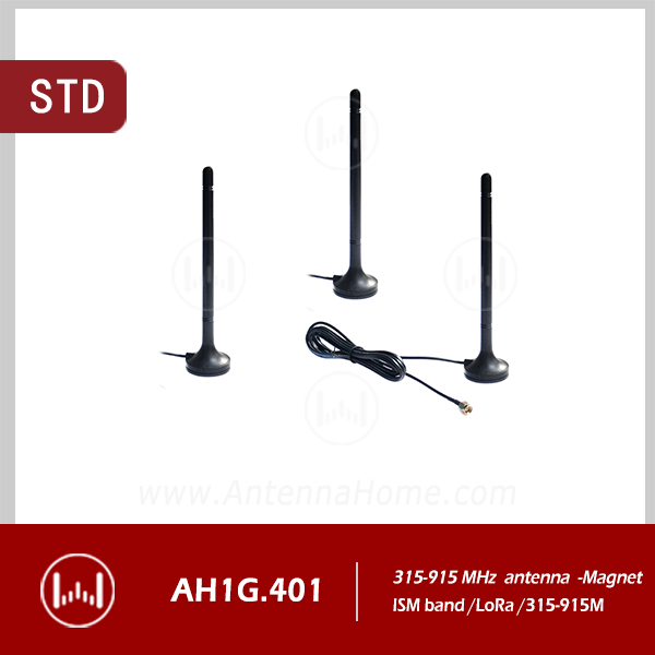 H175 Rubber Magnetic SMA-J ,315-915M LoRa Antenna WaterProof, AH1G.401